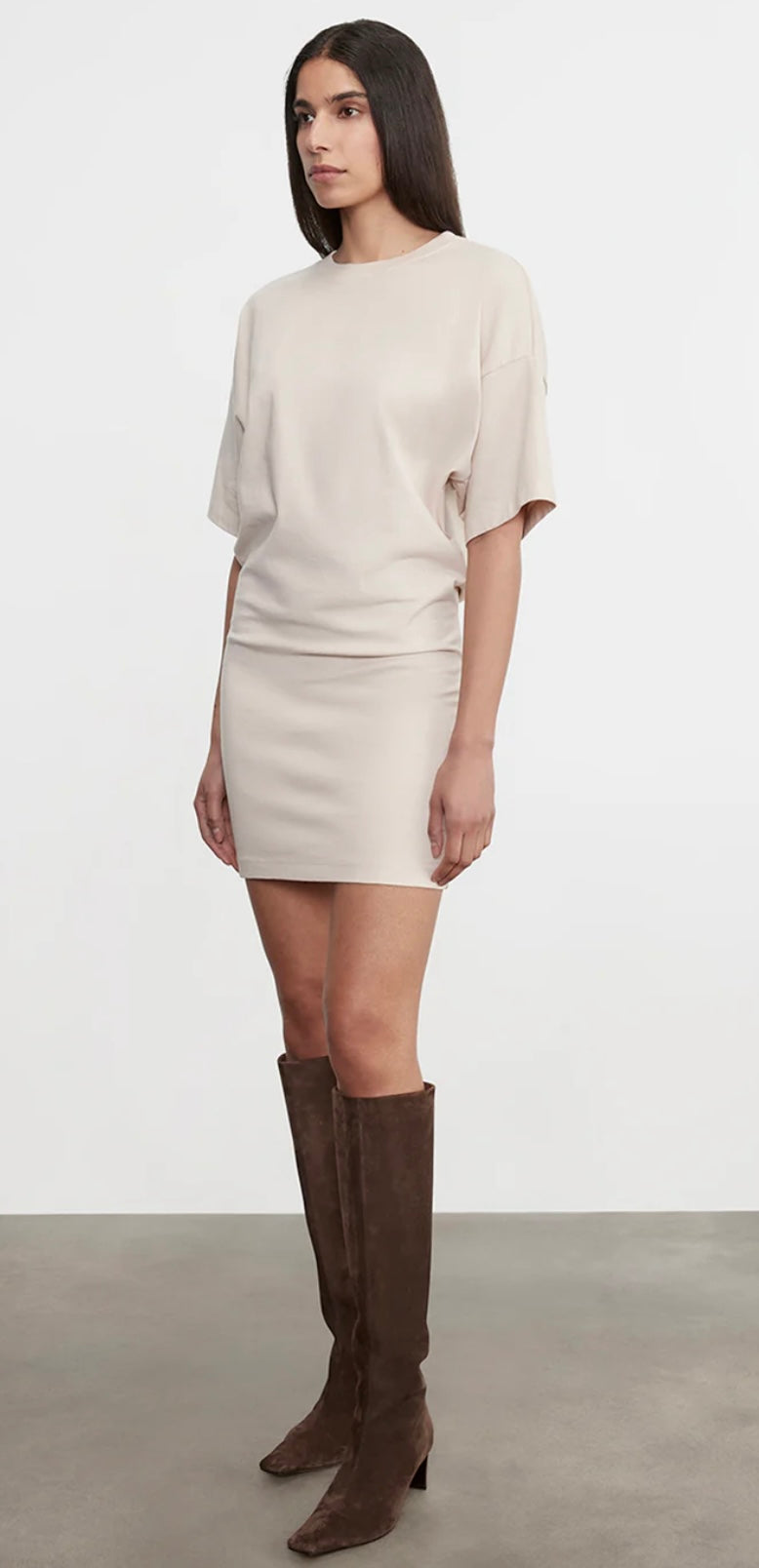 S/S Supima Curve Mini Dress