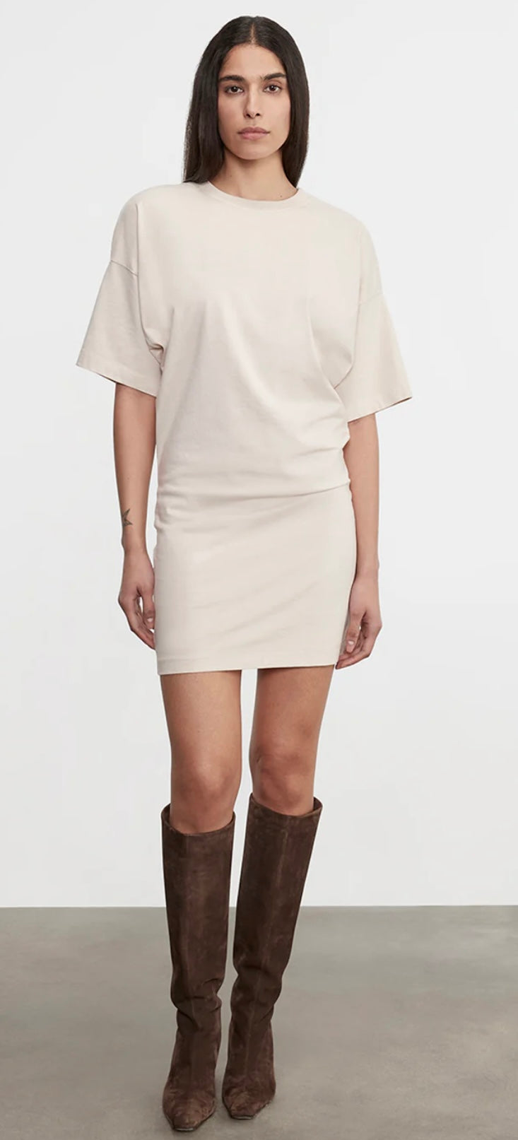 S/S Supima Curve Mini Dress