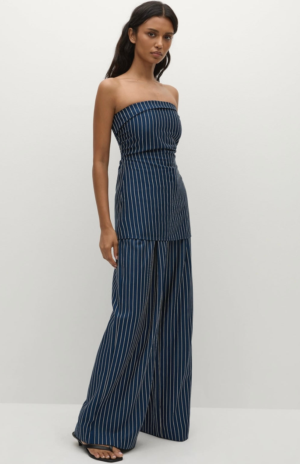 Britta Top Chevron Stripe Vintage Navy