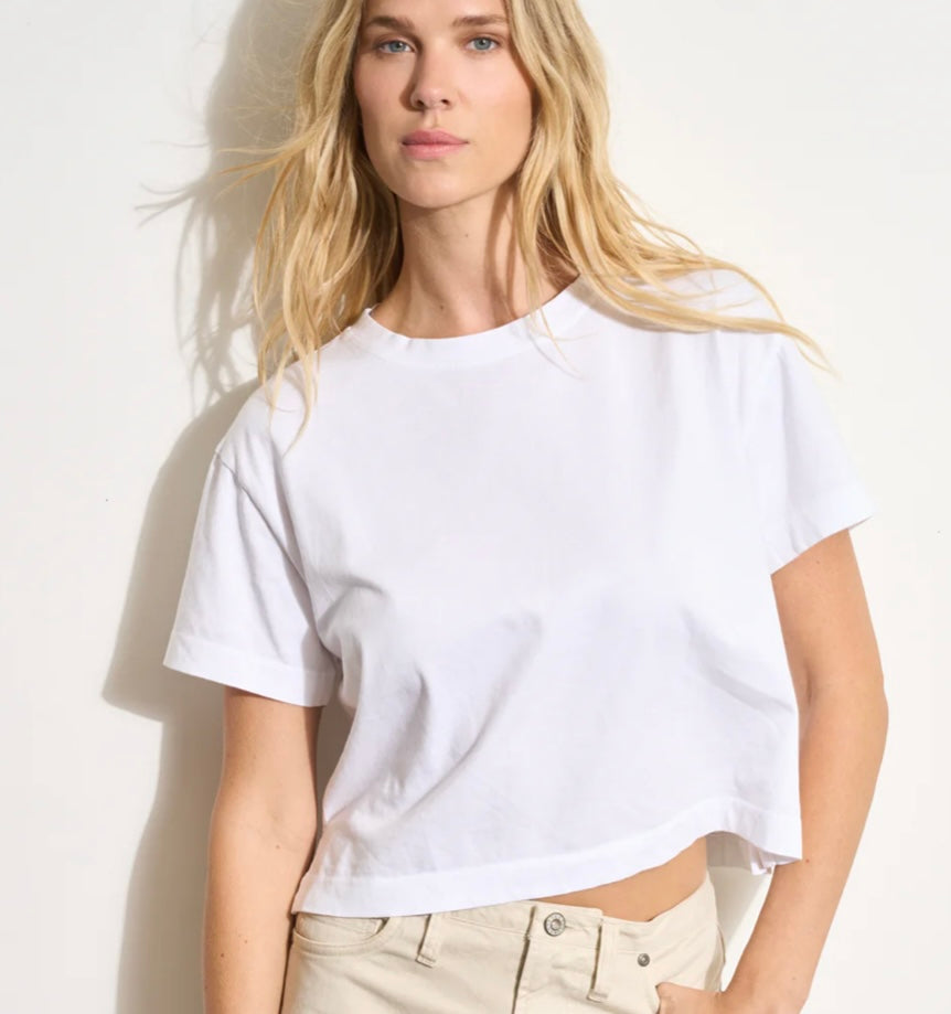 Reagan short sleeve boyfriend tee (white)