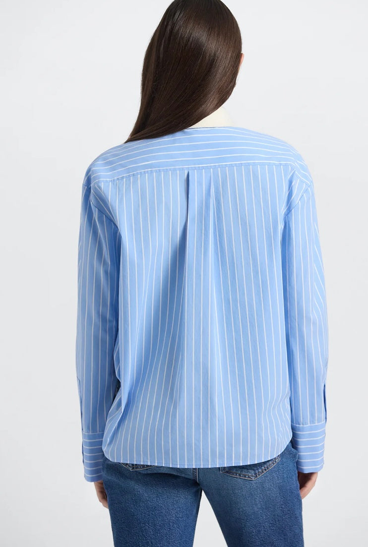 Coral Shirt with Removable Collar
