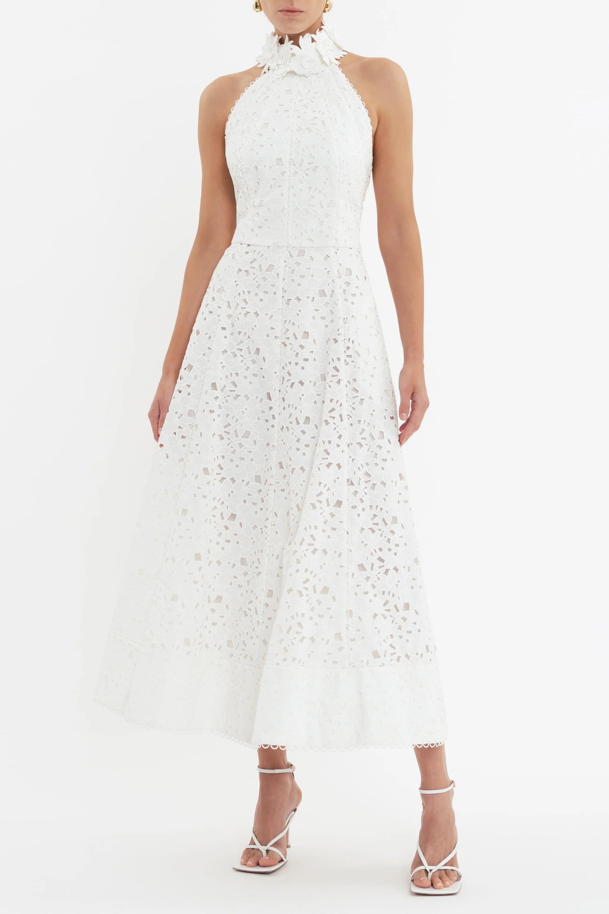 Rebecca Vallance - Nuvola Halter Midi Dress Rebecca Vallance - Nuvola Halter Midi Dress