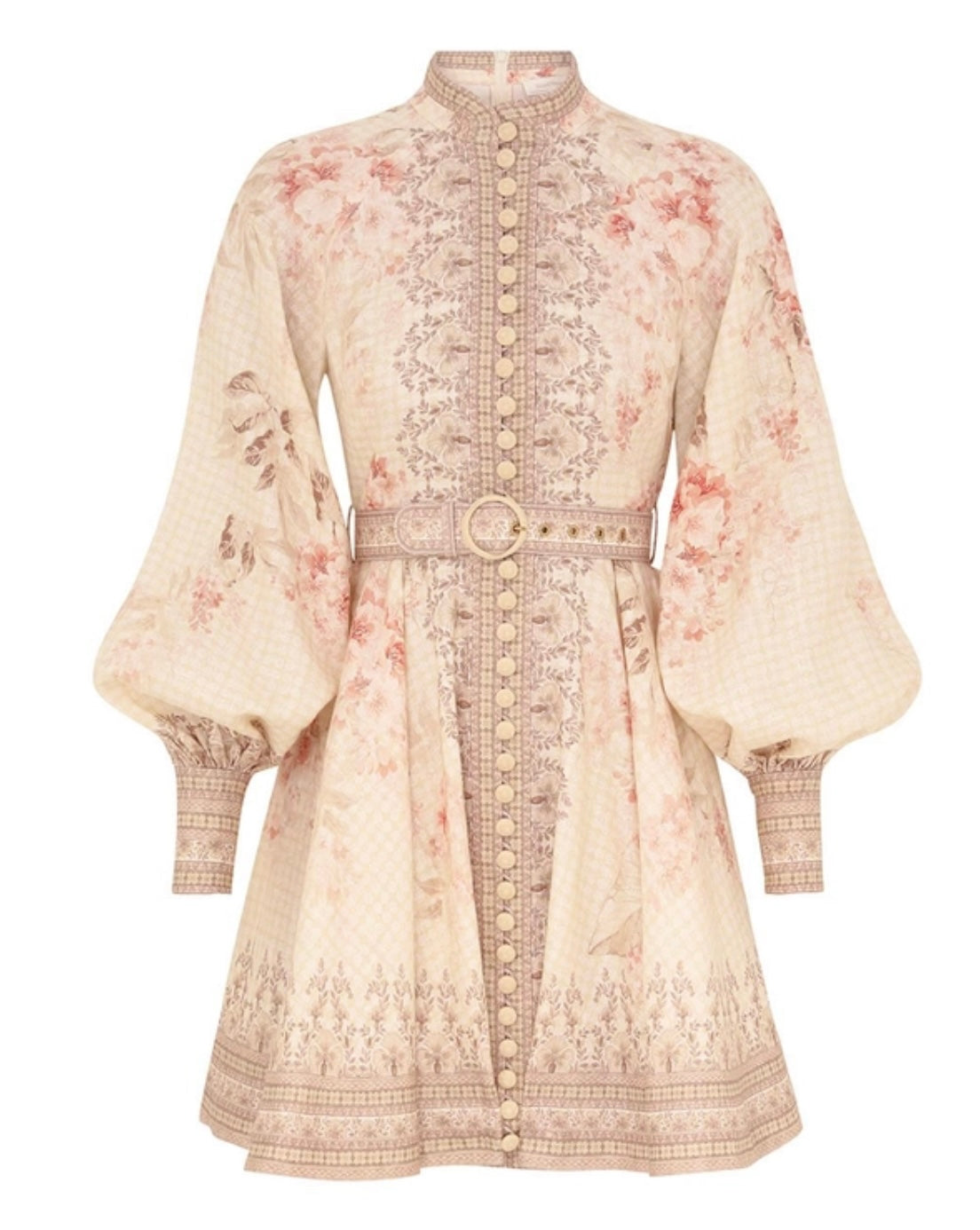 ILLUMINATE BUTTONED MINI DRESS