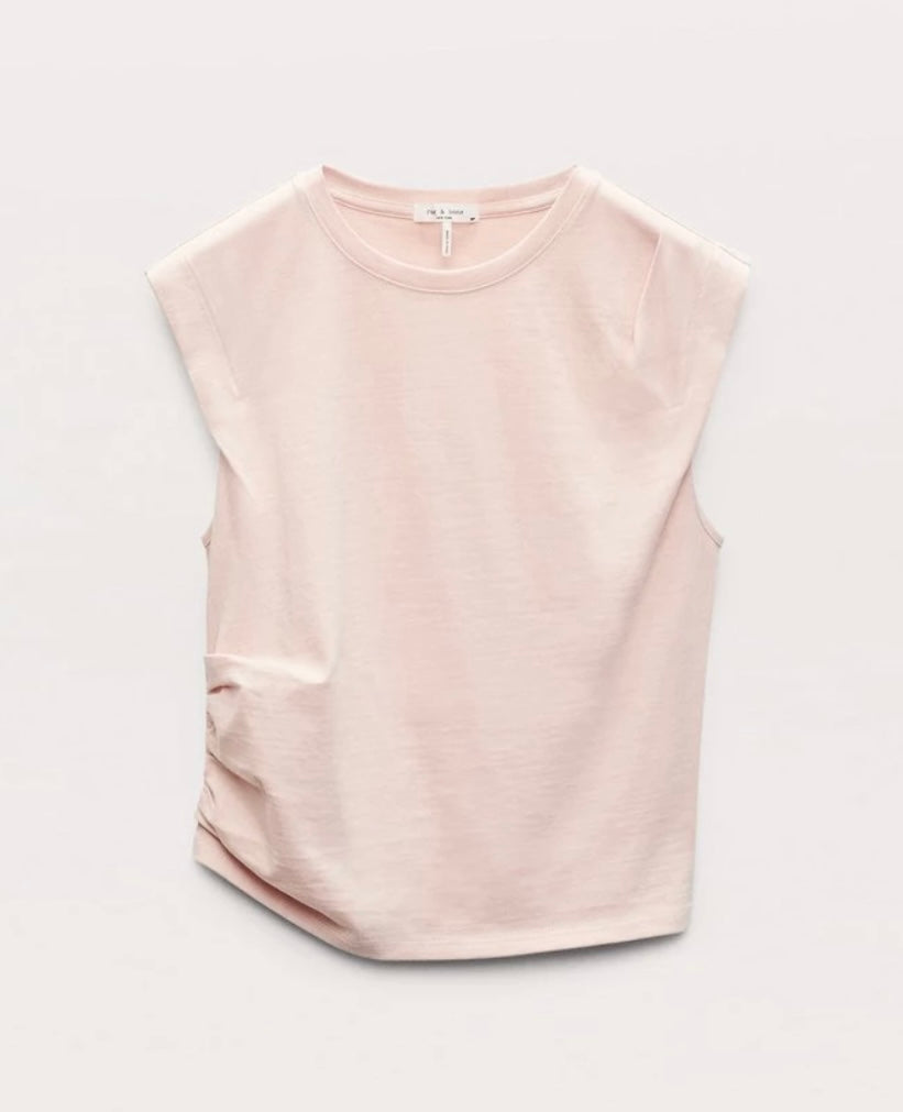 mica cropped tank ( dusty rose)