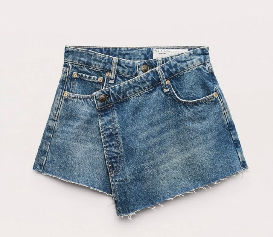 Belinda Denim Mini Skort