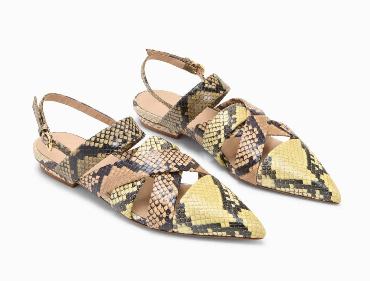 Tallulah Woven Python Flat