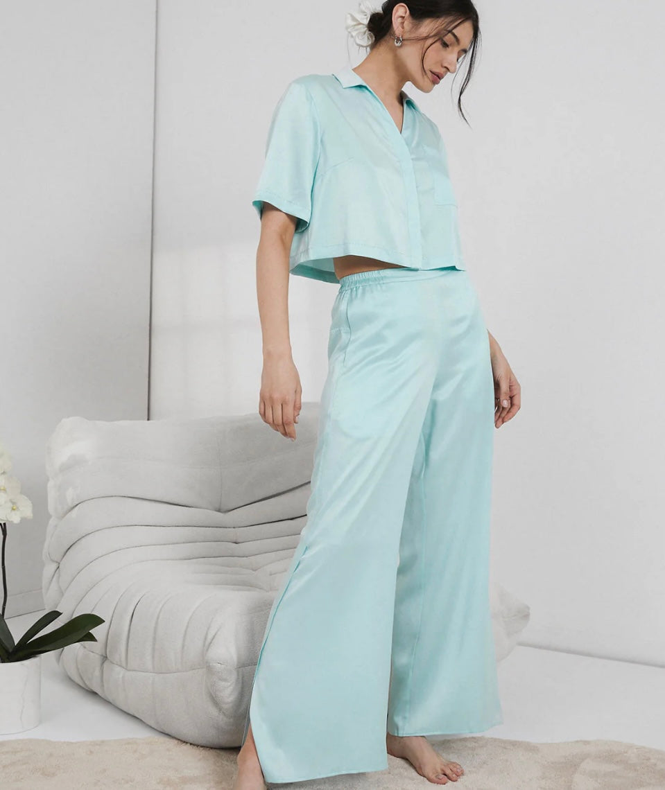 Lunya-Silk High Rise set ( blue)