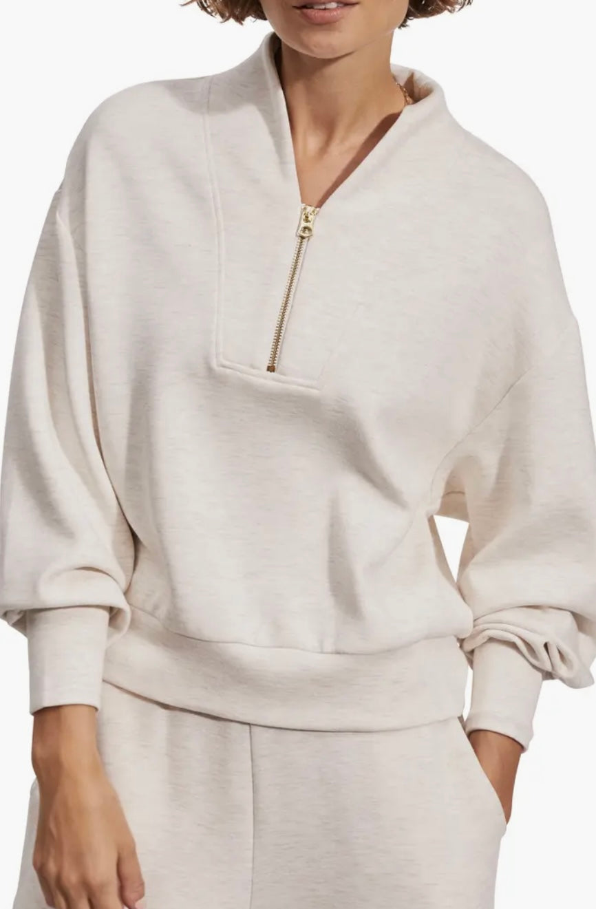 Varley-Davison Sweat (Ivory Marl)