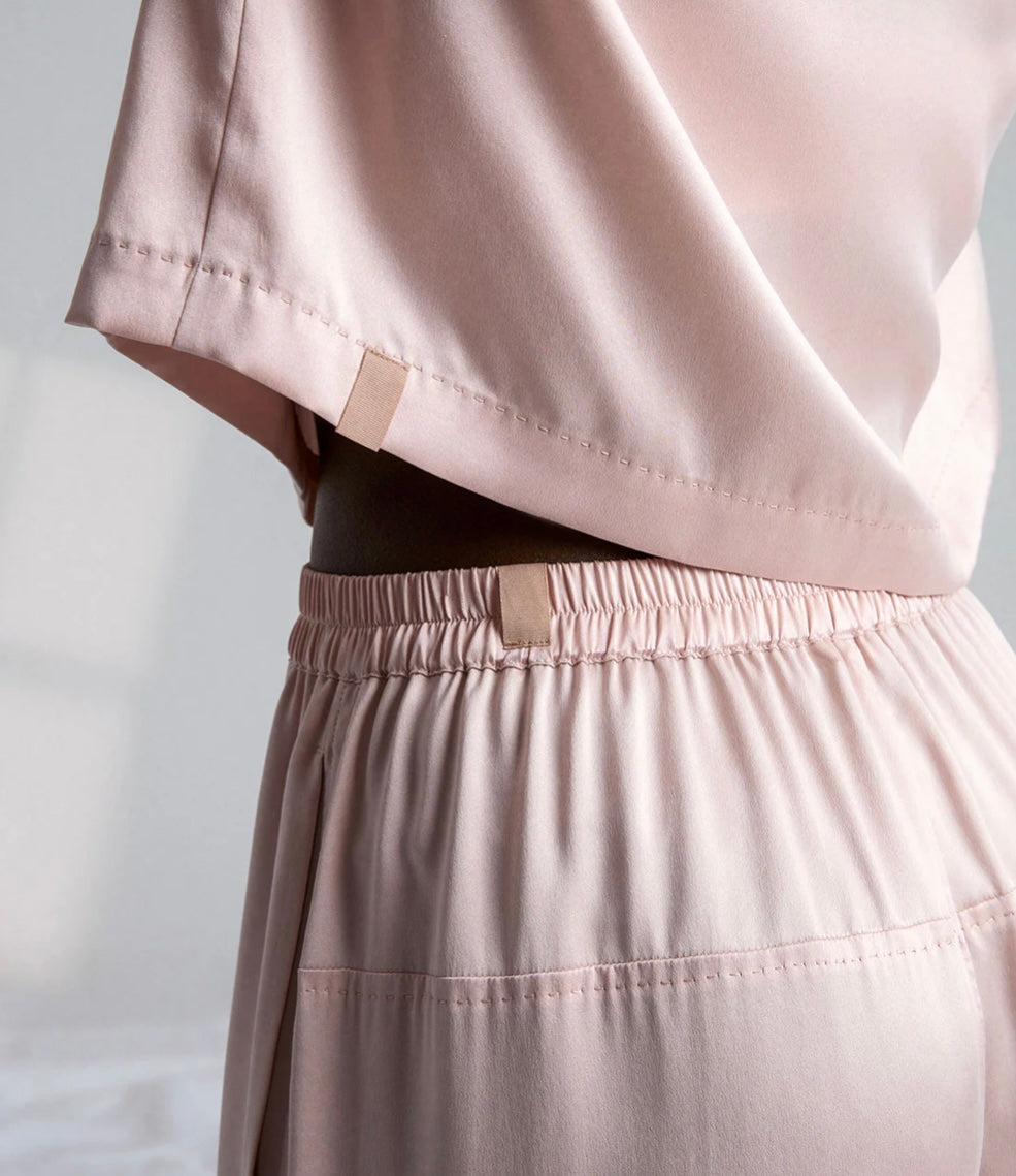 Lunya- Silk high rise set (pink)