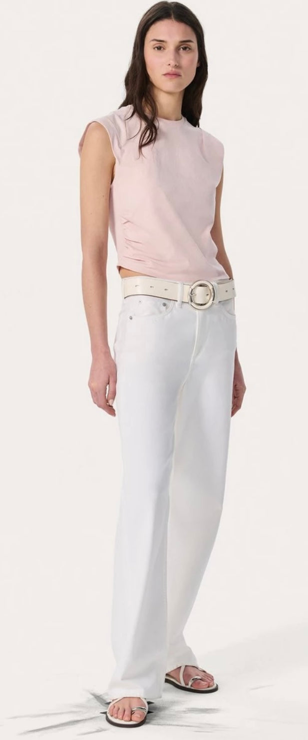 mica cropped tank ( dusty rose)