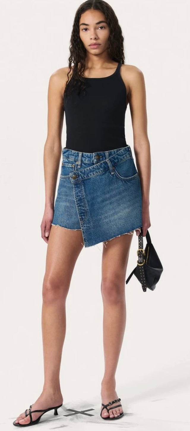Belinda Denim Mini Skort