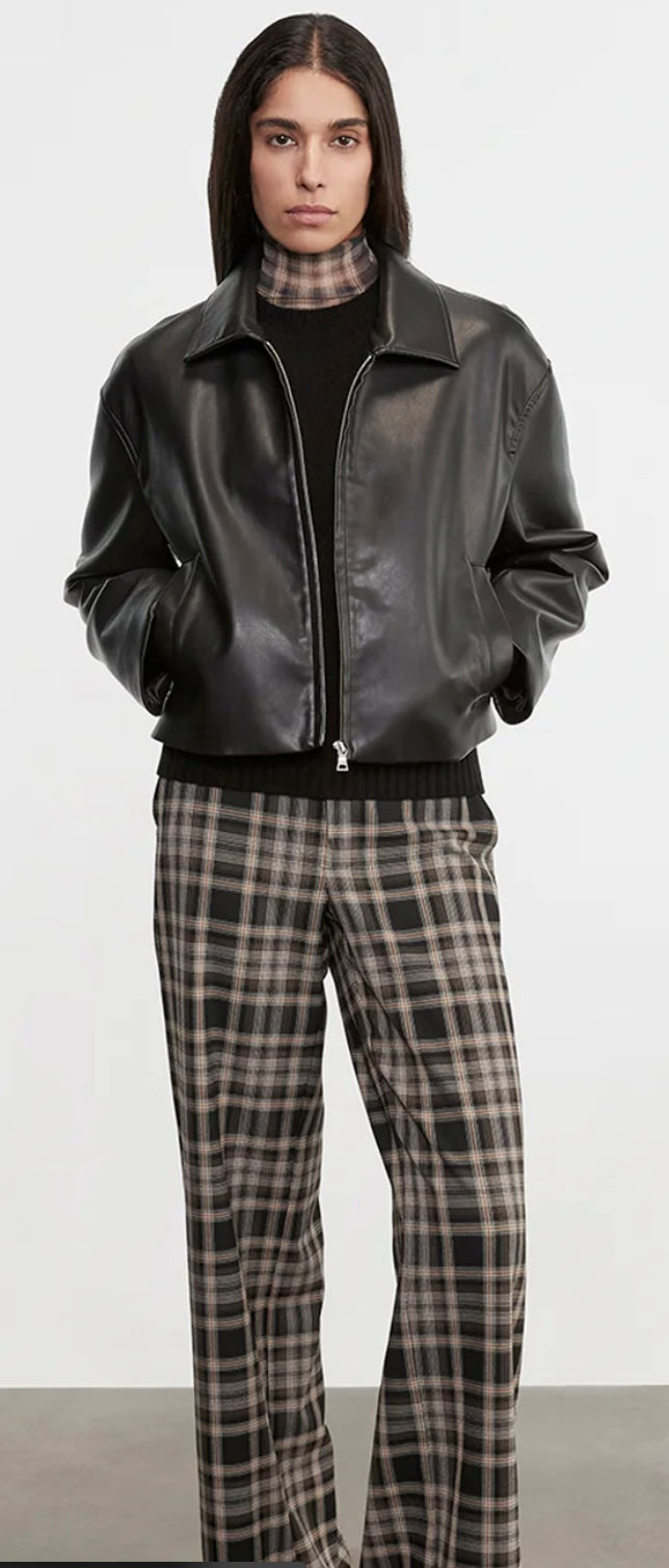 Leather Minimal Jacket