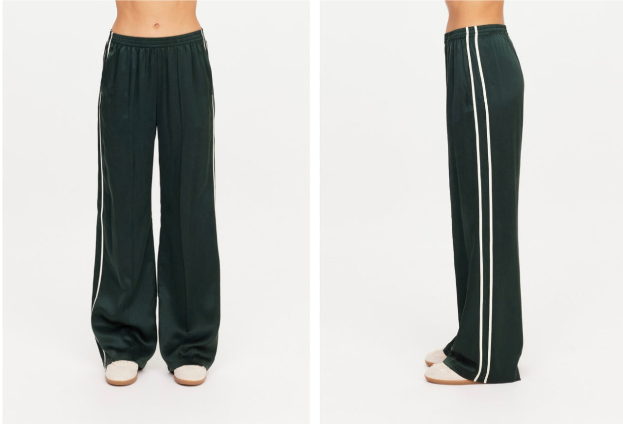 Marine Silk Wide Leg Pant