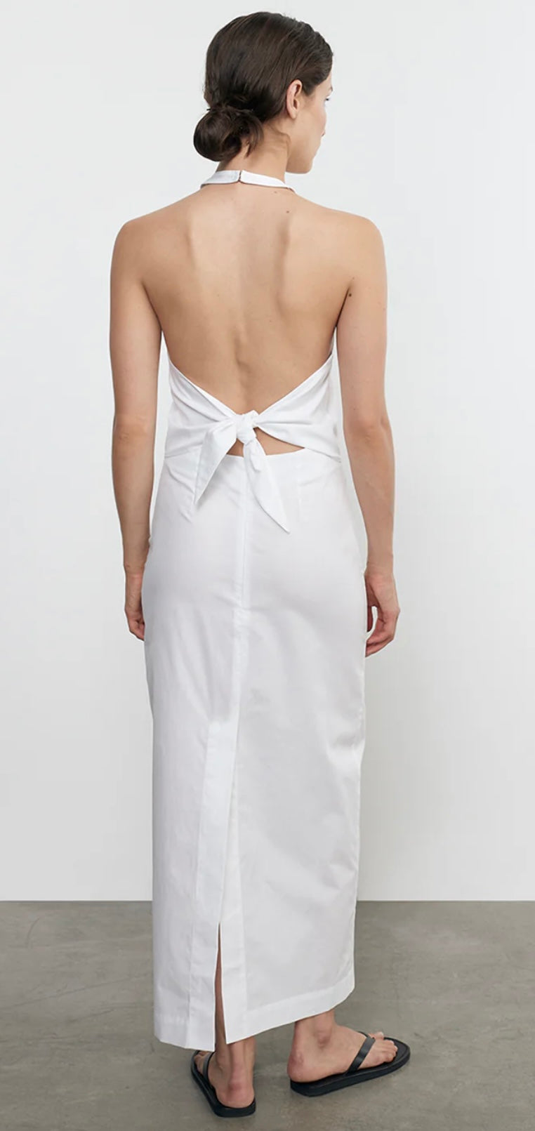 Poplin Halter Dress