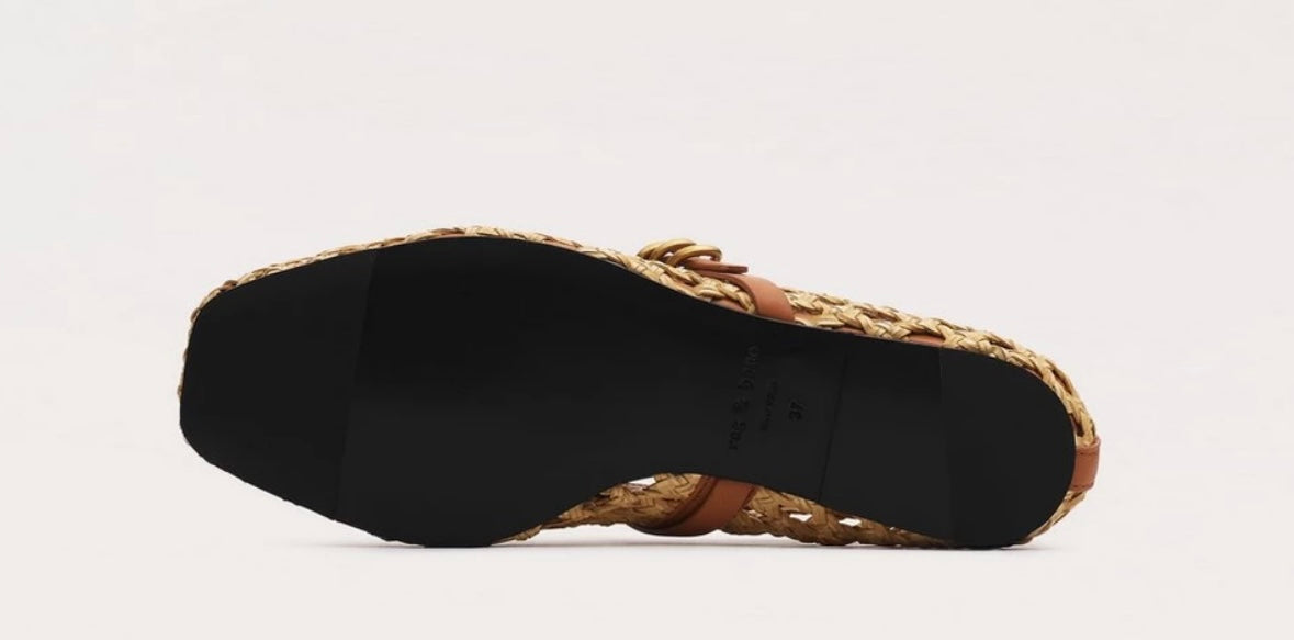 Spire Woven Faux Leather Mary Jane Shoes
