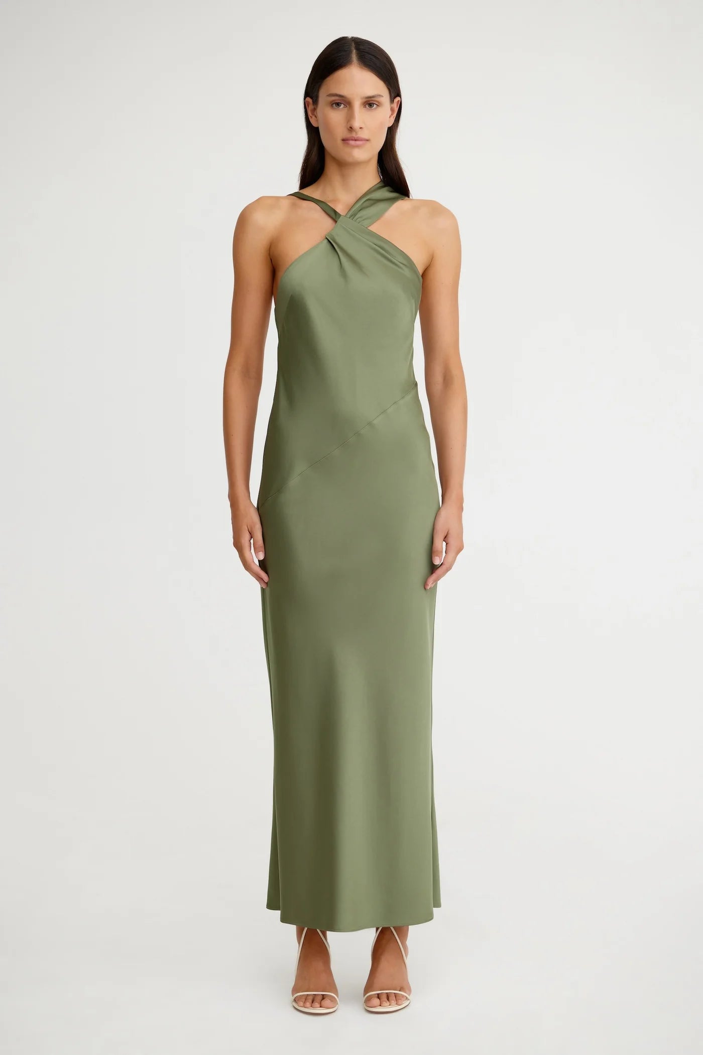 Significant Other - Lucile Draped Maxi Dress - Pesto