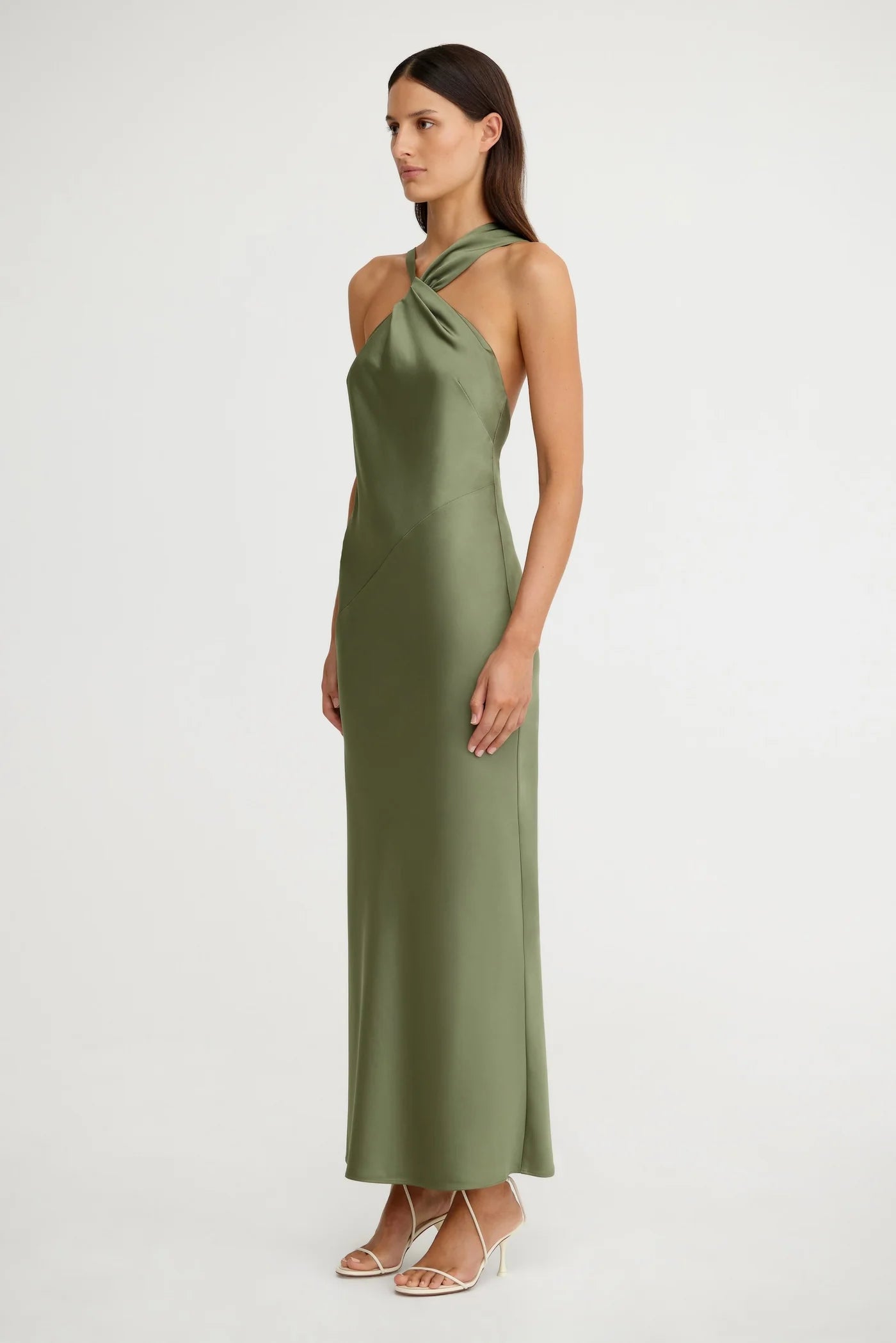 Significant Other - Lucile Draped Maxi Dress - Pesto
