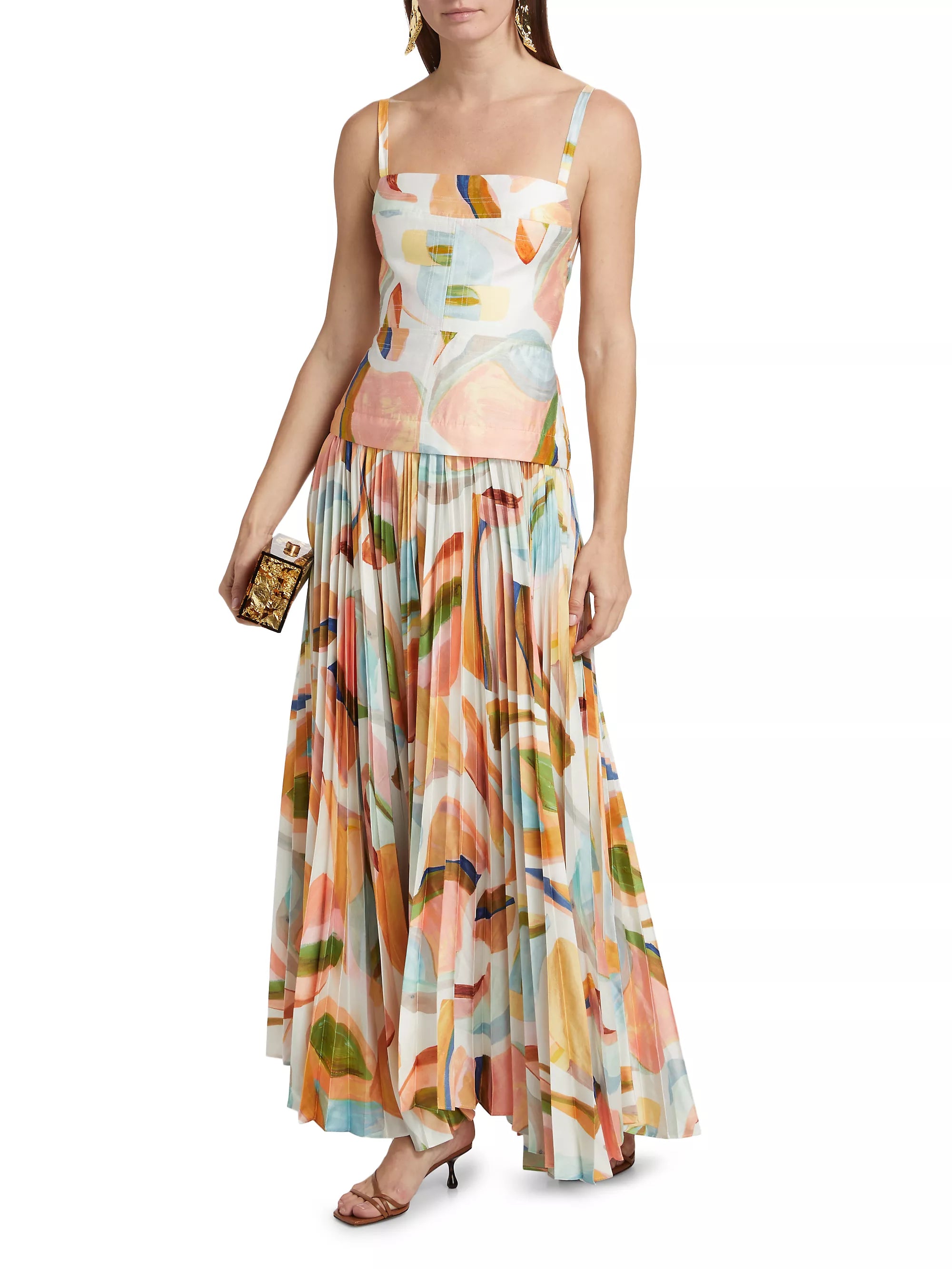 Acler - Leasgill Midi Dress - Cubist Canyon