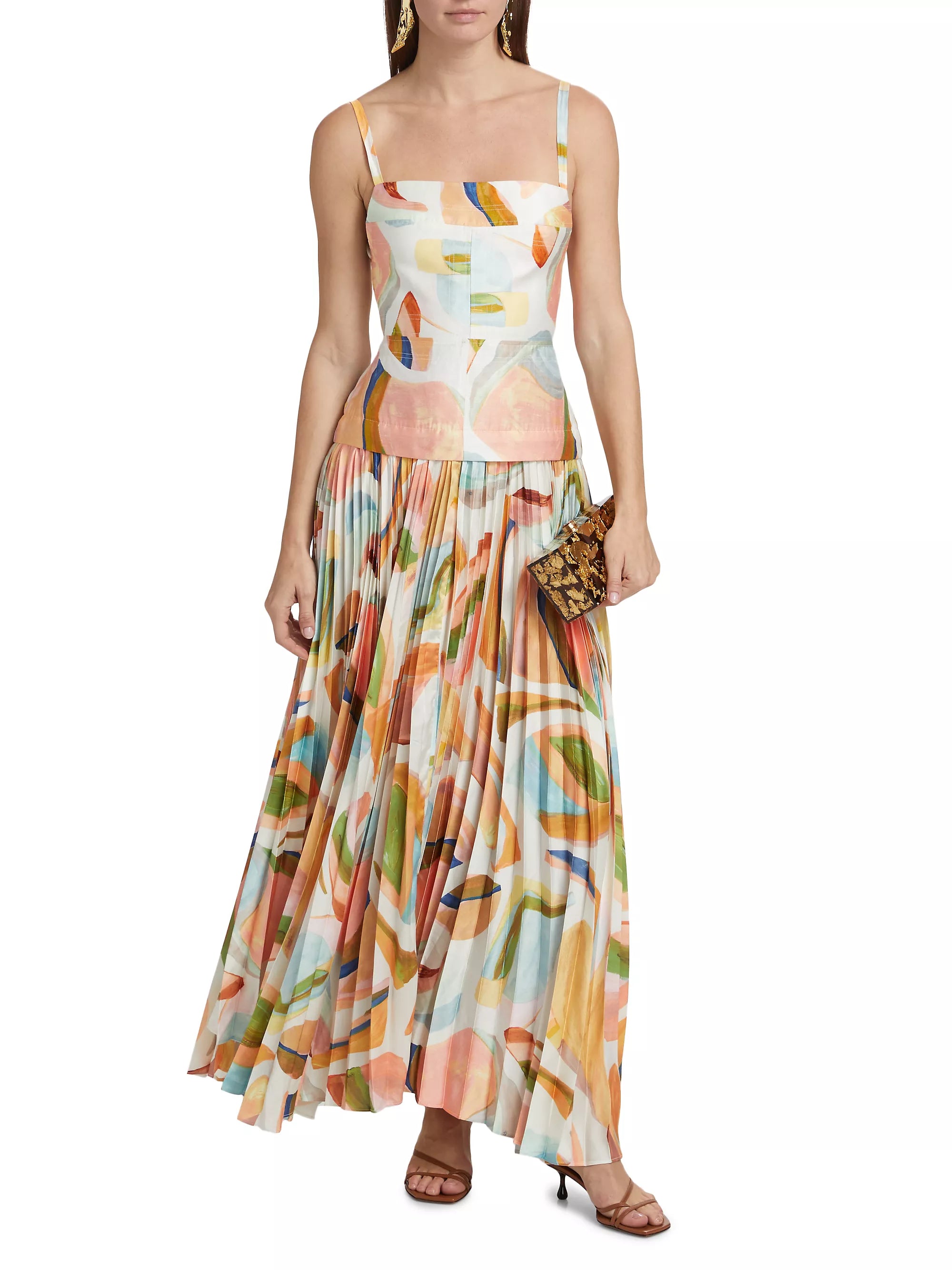 Acler - Leasgill Midi Dress - Cubist Canyon
