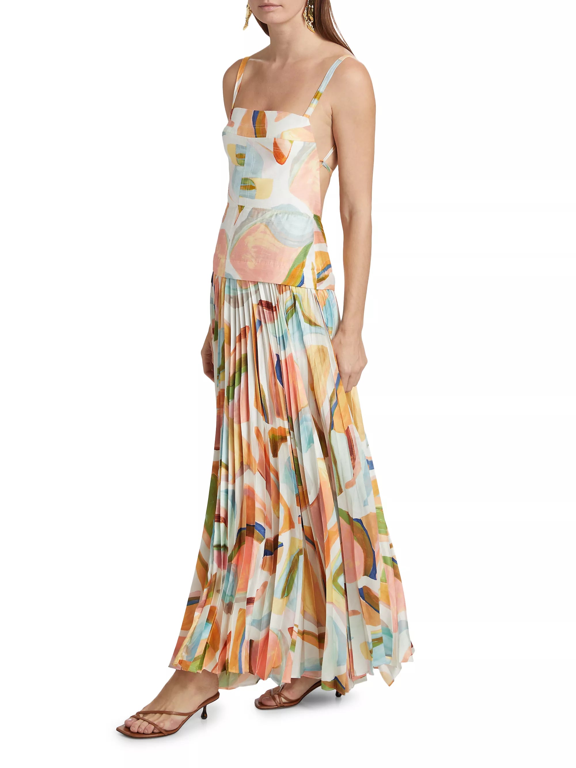 Acler - Leasgill Midi Dress - Cubist Canyon