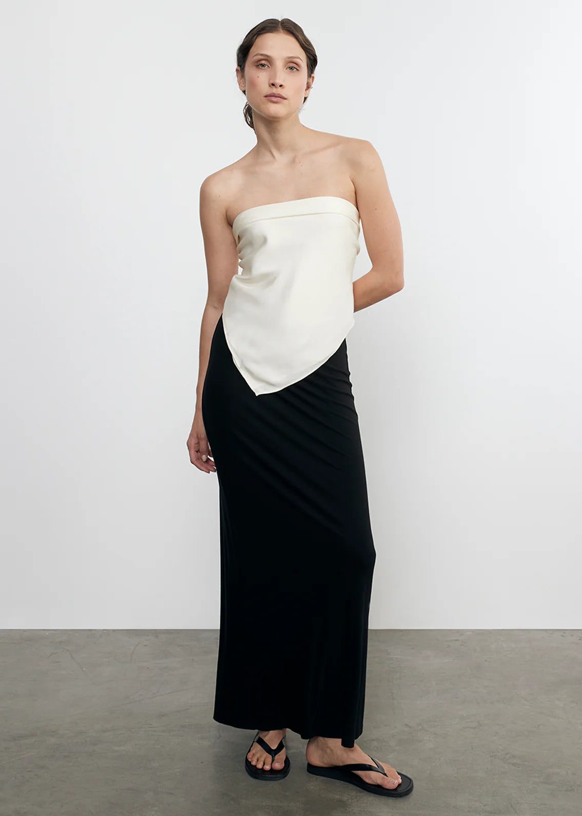 Enza Costa - Fluid Twill Scarf Top