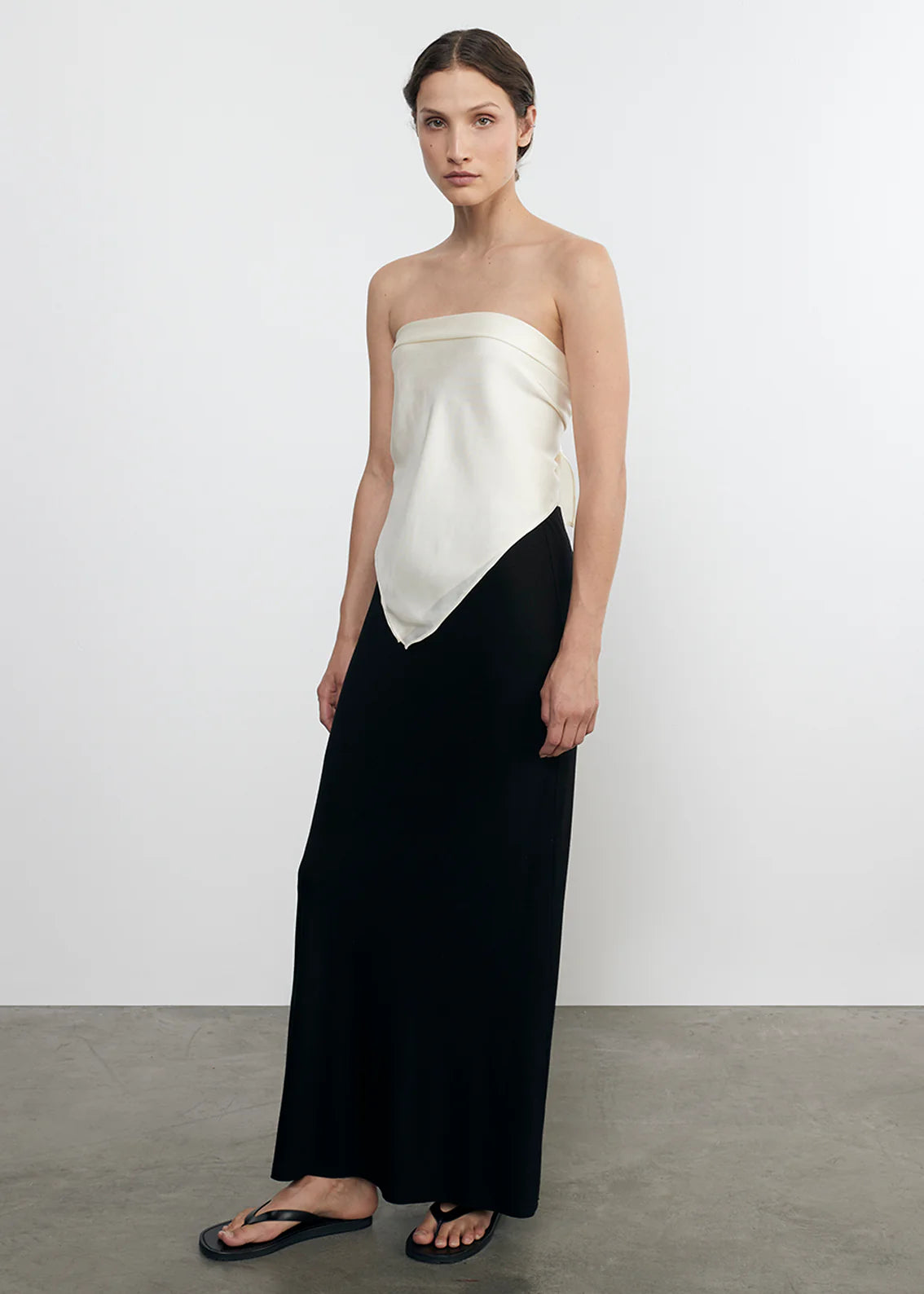 Enza Costa - Fluid Twill Scarf Top