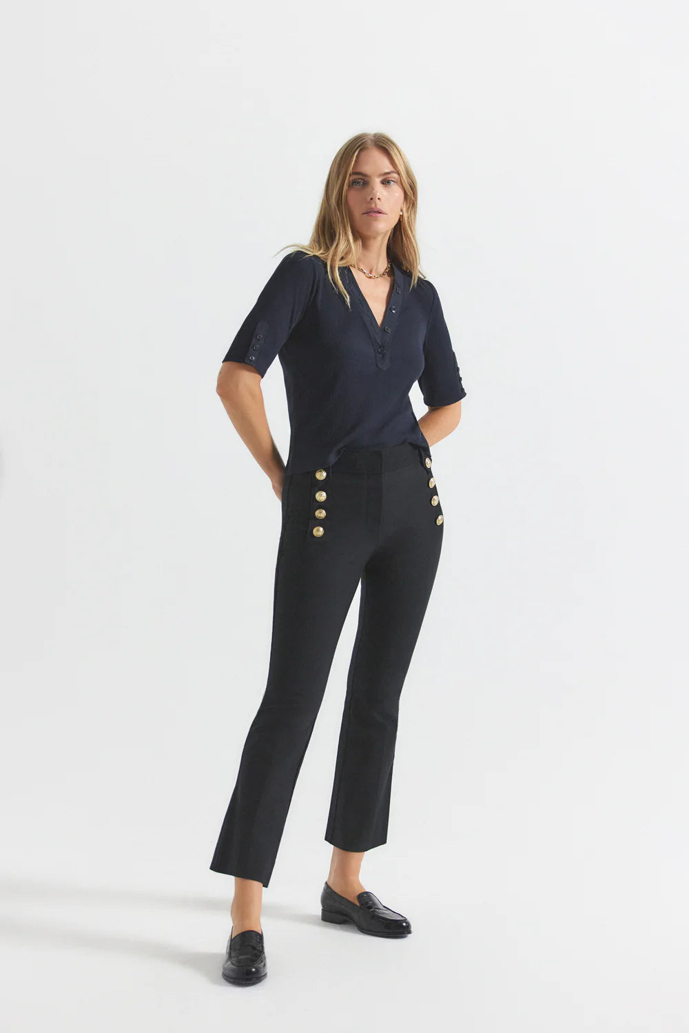 Robertson Flare Trouser (Black)