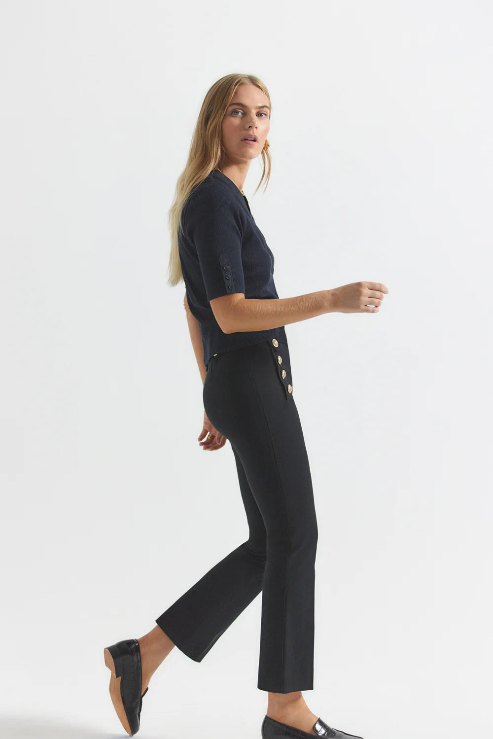 Robertson Flare Trouser (Black)
