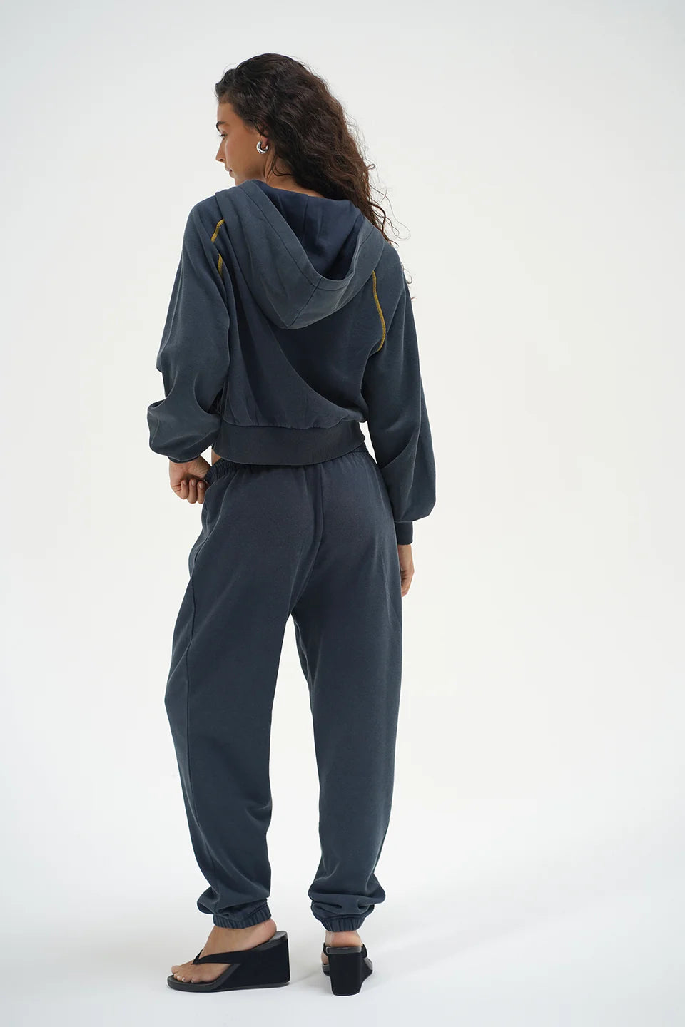 Aspyn Jogger Stone Wash Navy