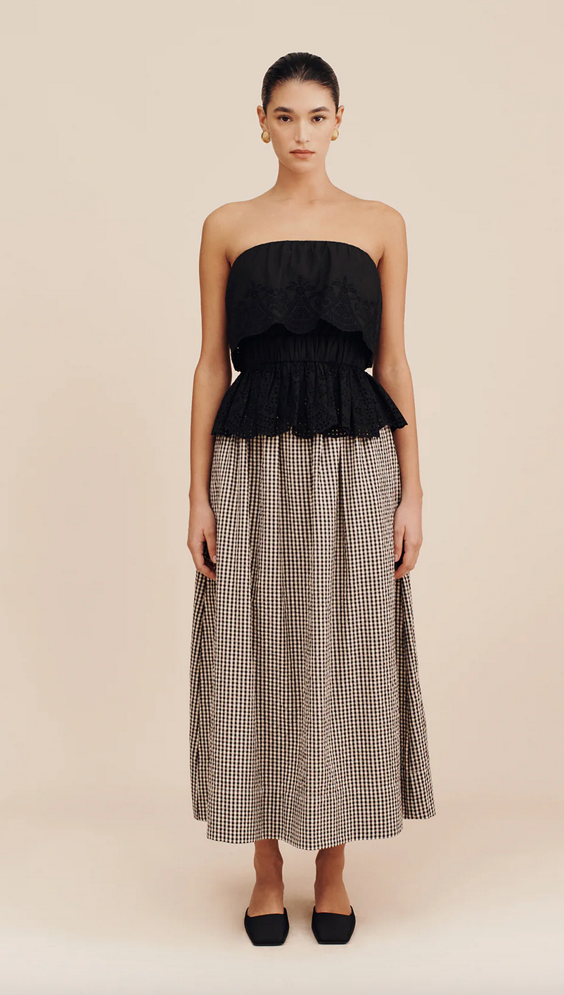 POSSE - Beryl Strapless Top - Black