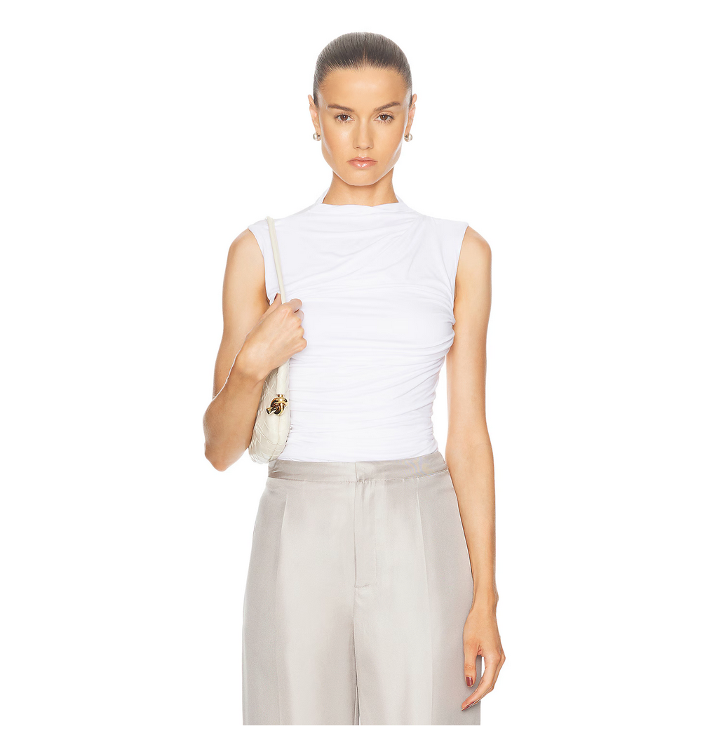 Enza Costa-Sleevelss Twist Top (White)