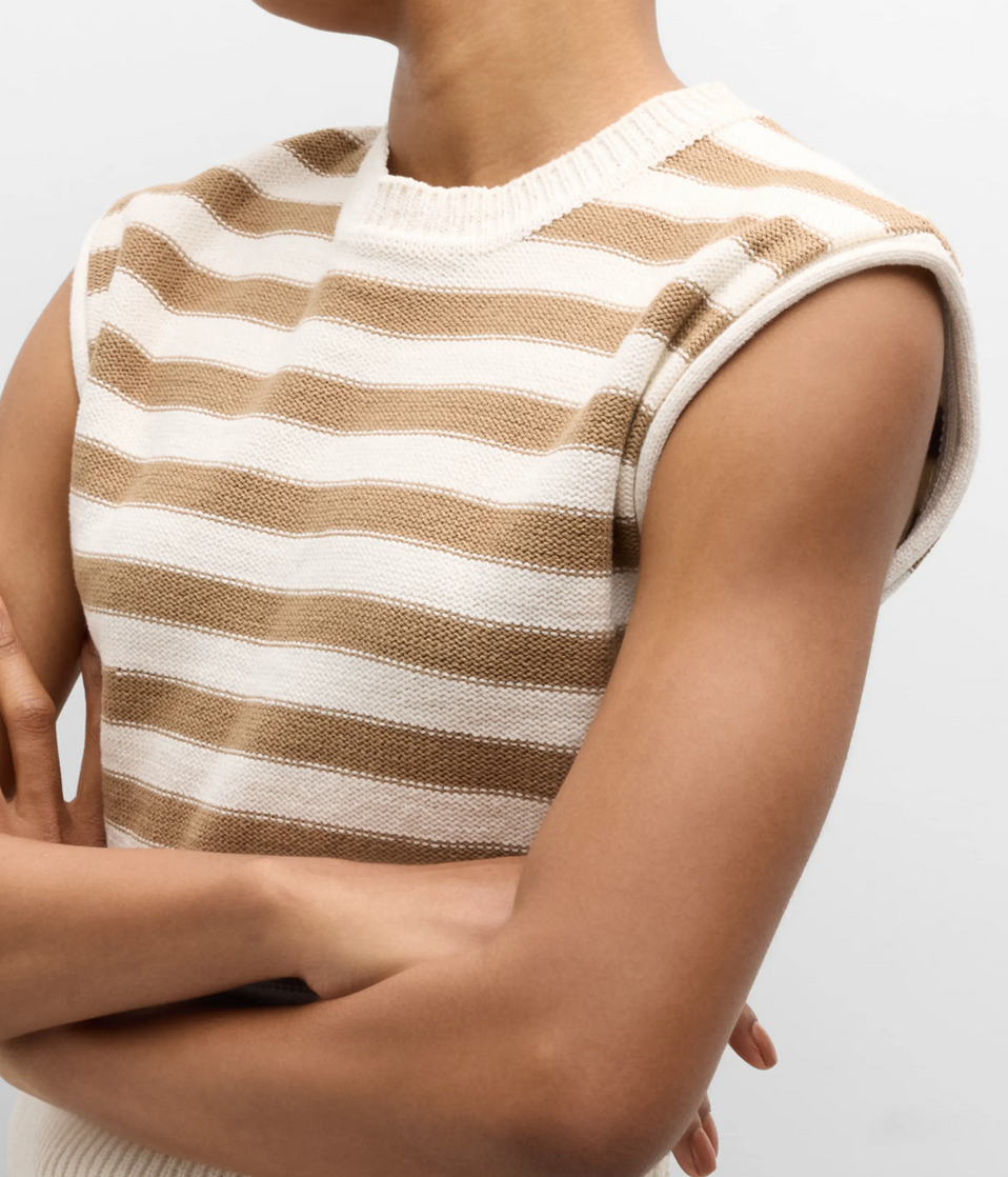 Veronica Beard-Vera Sweater-Off White/Khaki