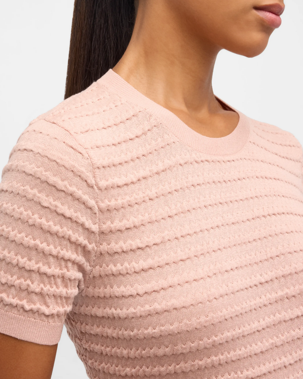 Frame-SMOCKED S/S SWEATER