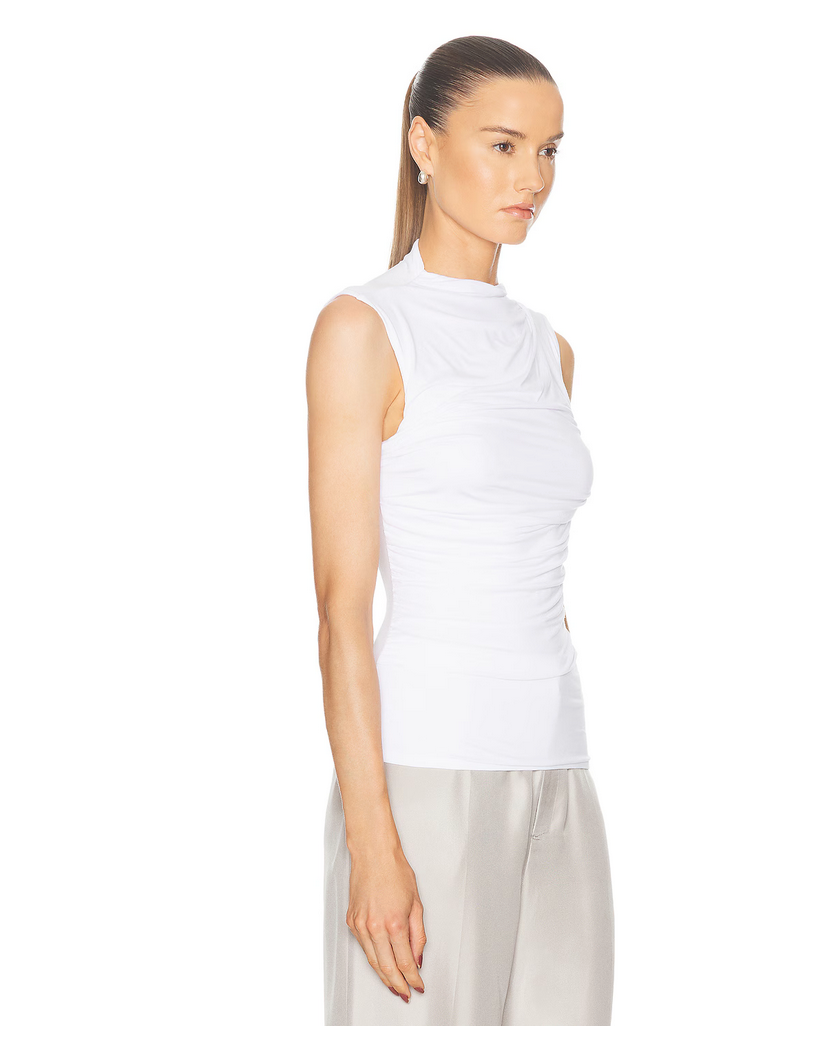 Enza Costa-Sleevelss Twist Top (White)