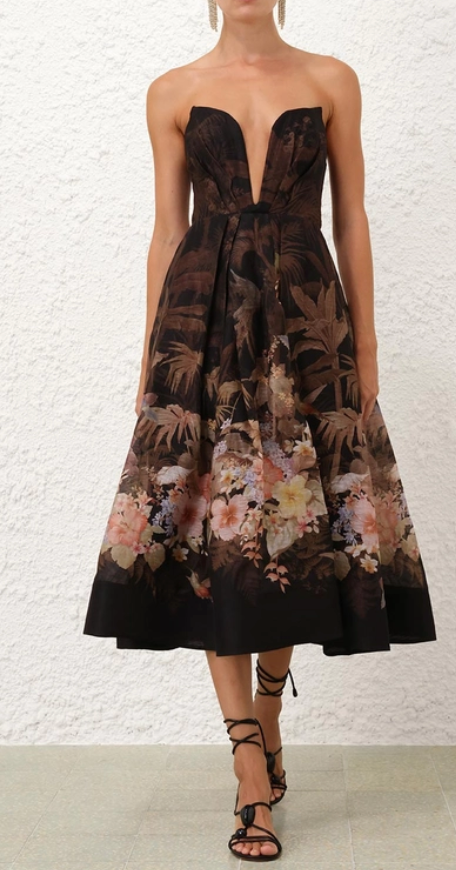 Illuminate Draped Midi Dress