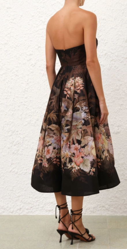 Illuminate Draped Midi Dress