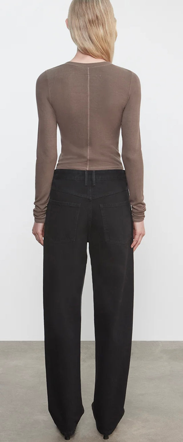 SILK RIB ESSENTIAL CARDIGAN (Mushroom)