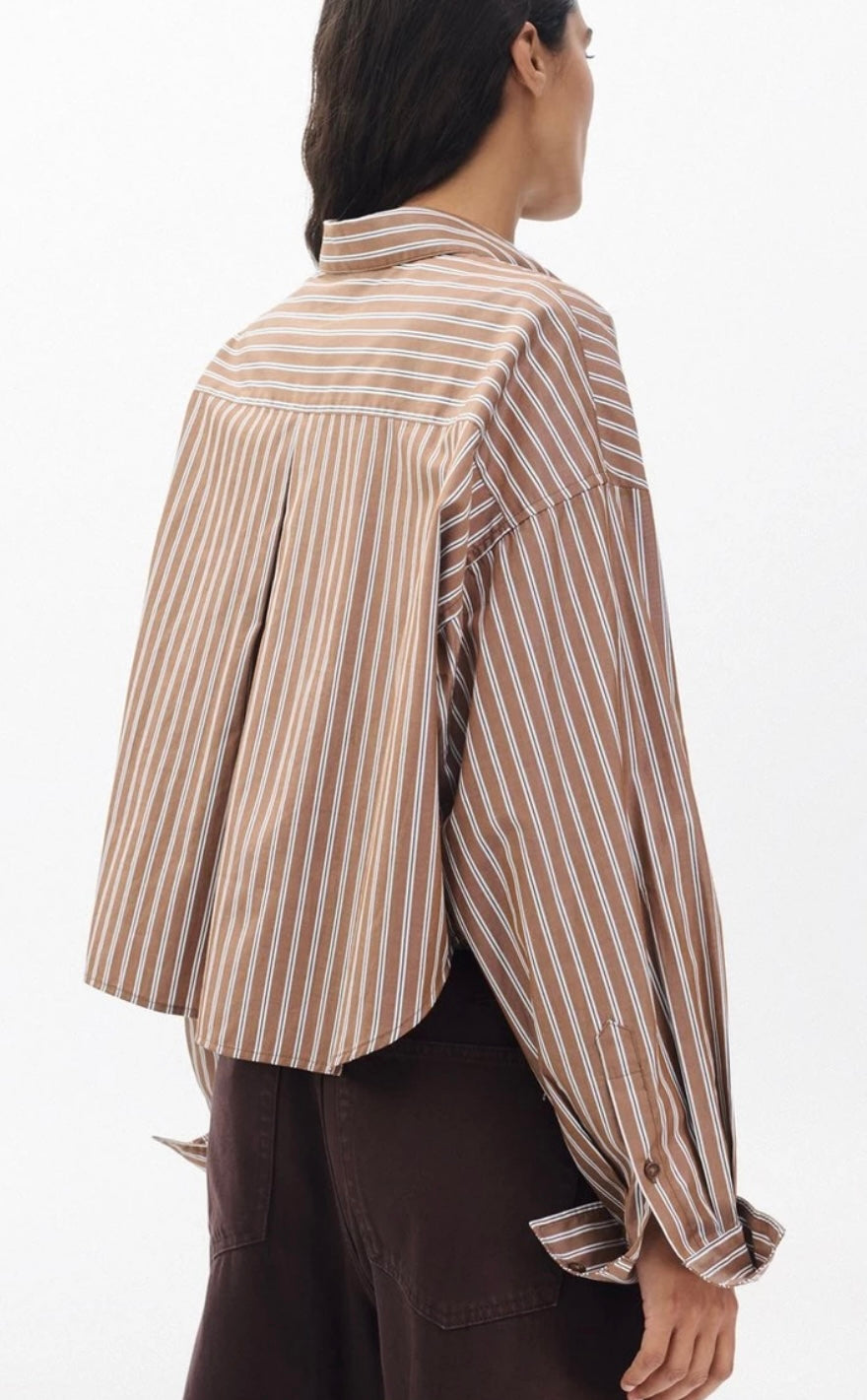 MARIN CROPPED STRIPED SHIRT