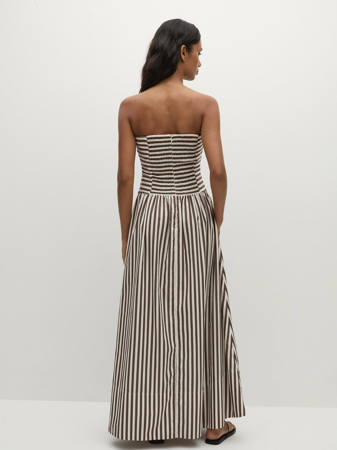 Vera Maxi Dress Norway Stripe Espresso