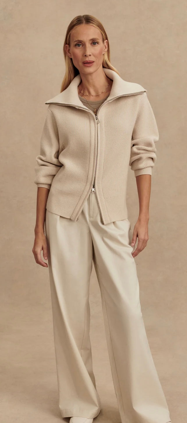 enrico knit jacket (Silver Birch)