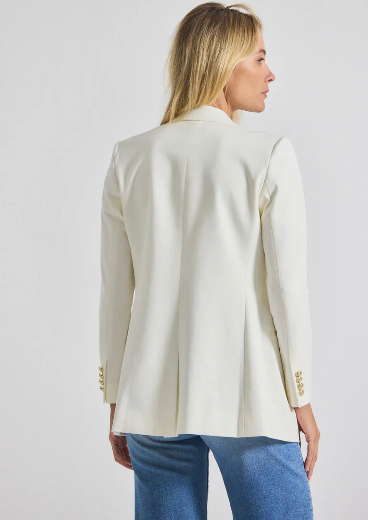 WALTER DOUBLE BREASTED JACKET (soft white)