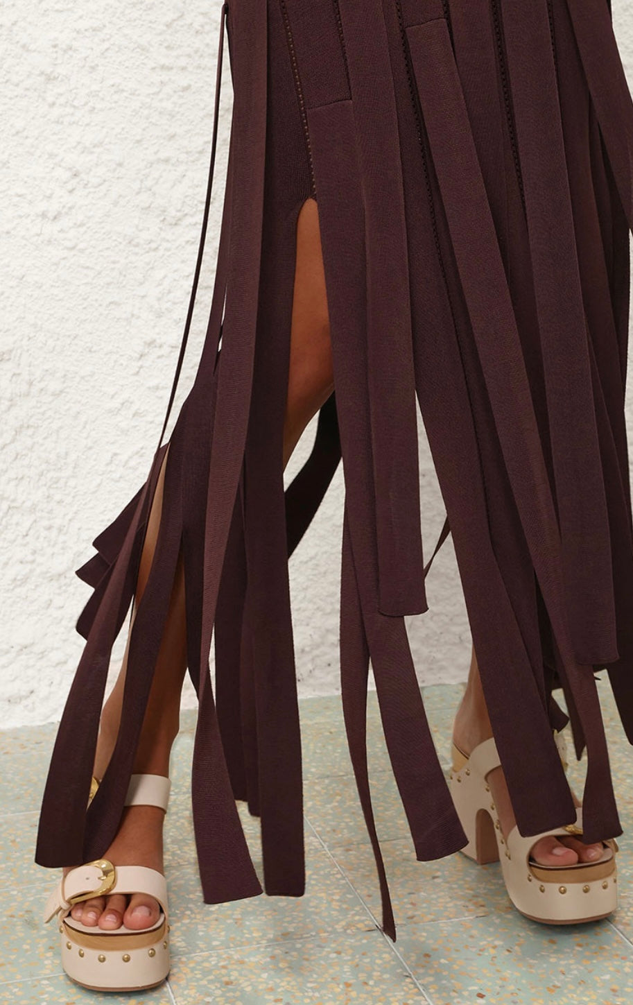 LUNA FRINGE MIDI DRESS