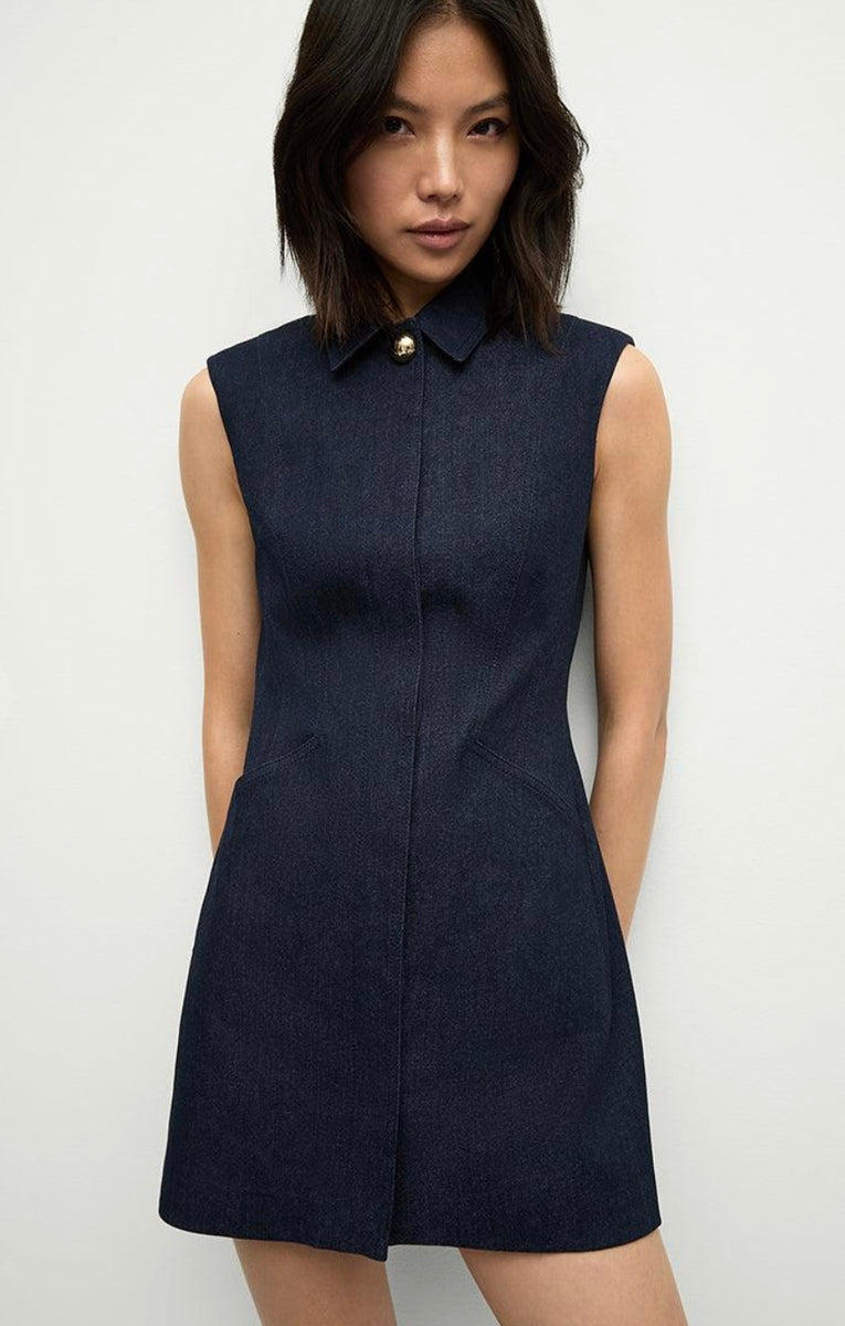 couture dresses MNM G1525 Steam low from the mwt Size:18.5/34 Wilma Blue Denim Corset
