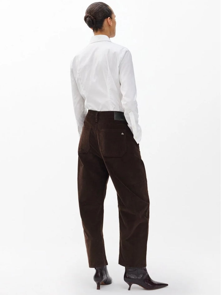 Charlie Ankle Barrel Corduroy Pants