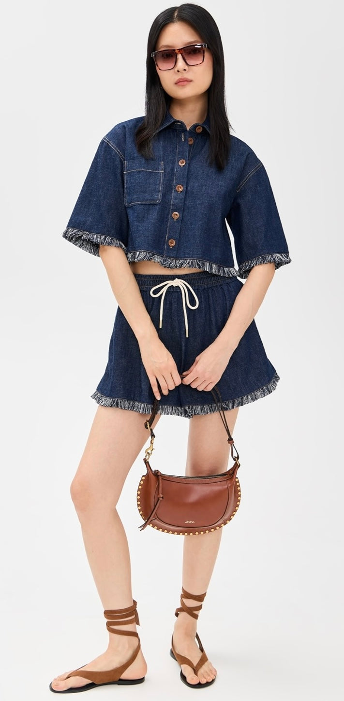 Rhiannon Fringe Denim Shirt