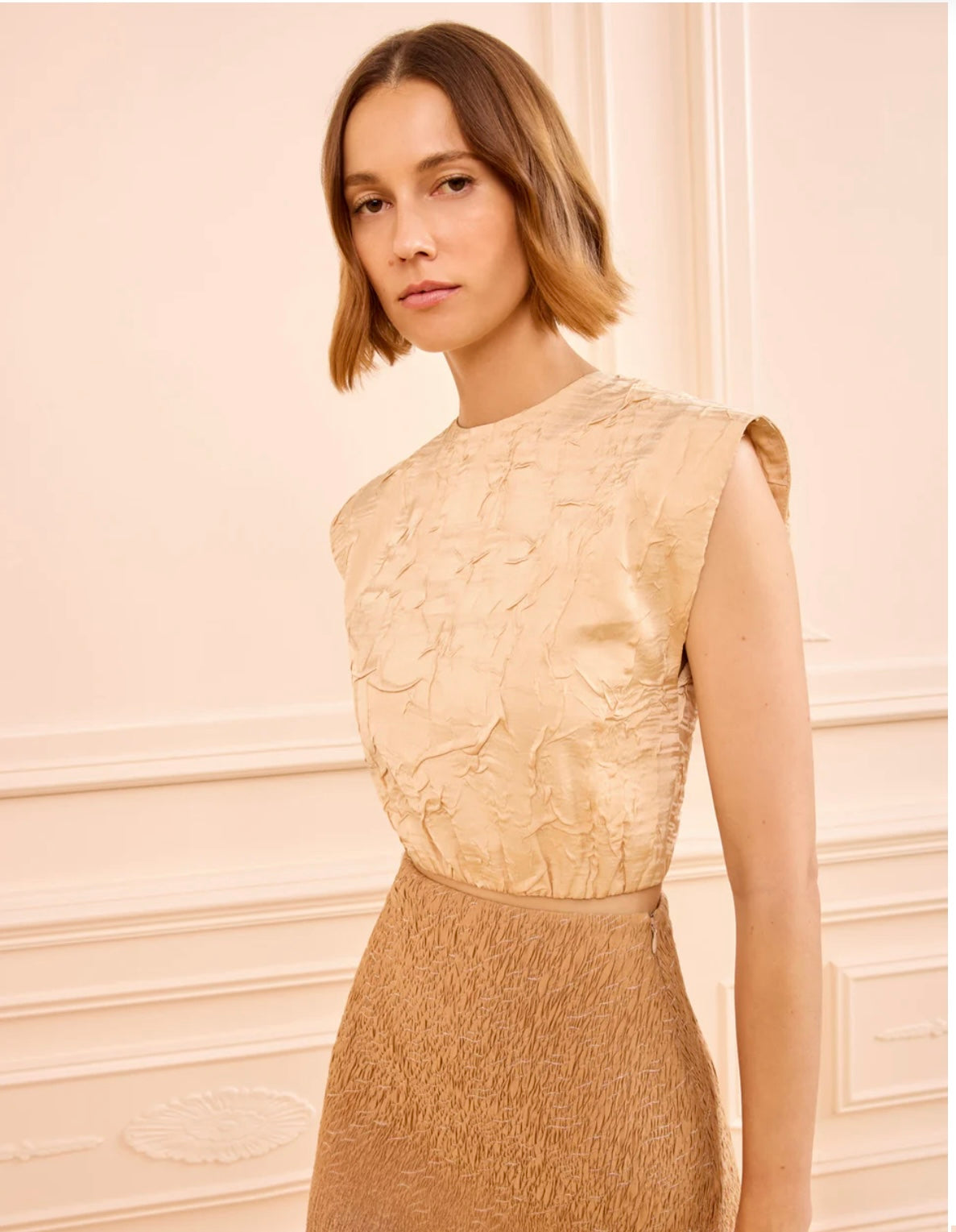 Gisella Satin Crop Top