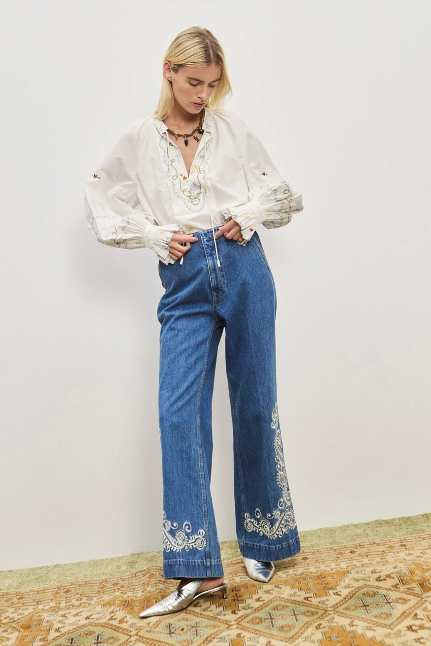 Giulia Embroidered Blouse