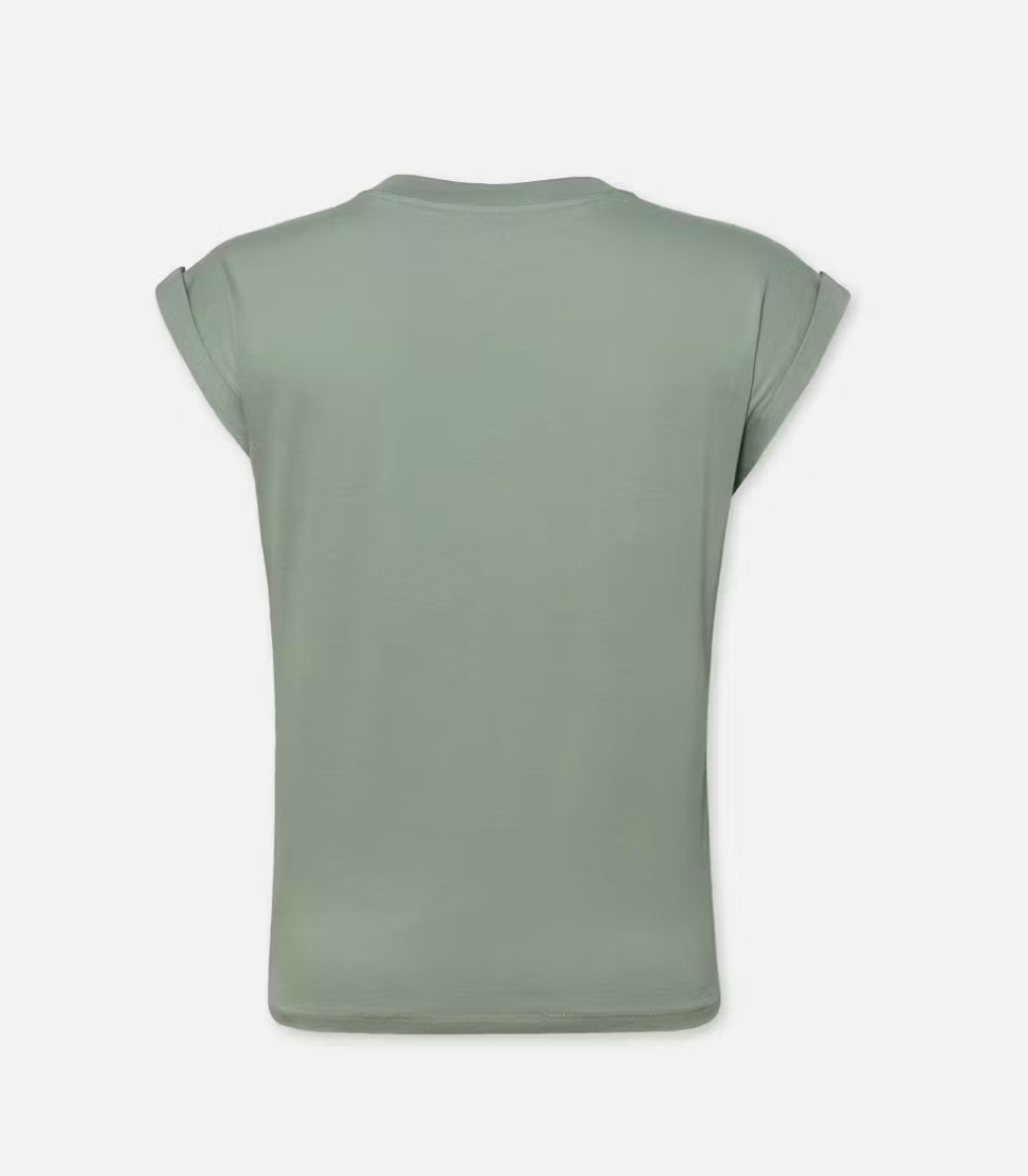 Frame-Easy V Neck Tee Sage