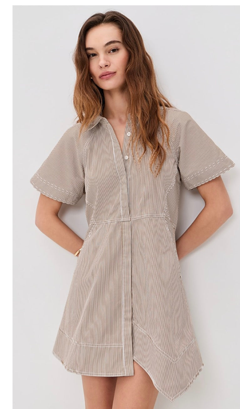 Julie dress - Pearl/Aged Bronze