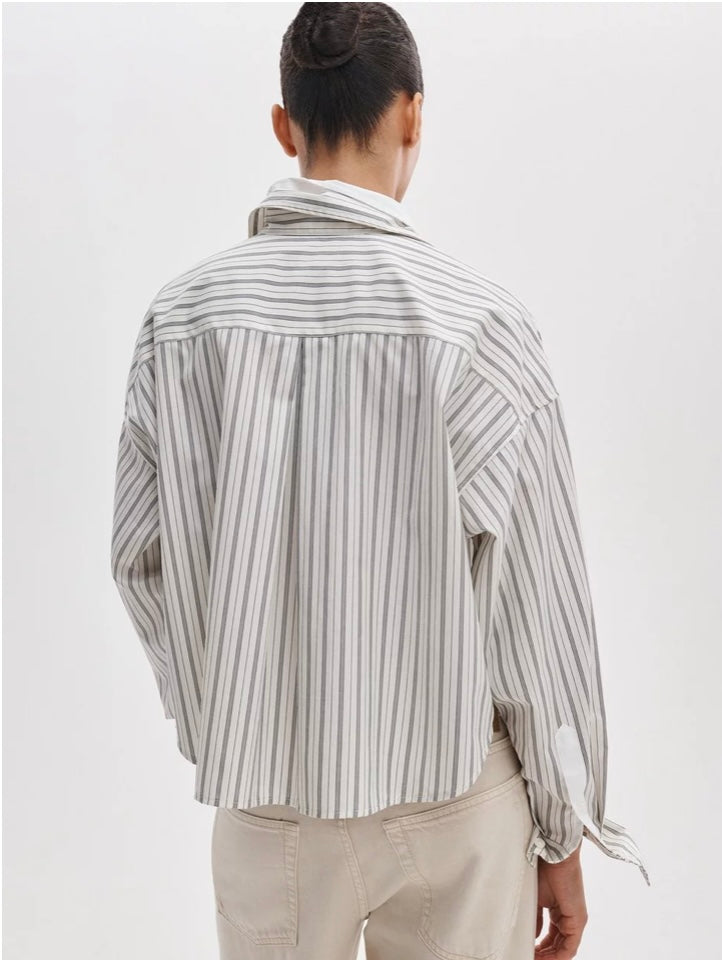 Cream Stripe Marin Stripe Layered Shirt